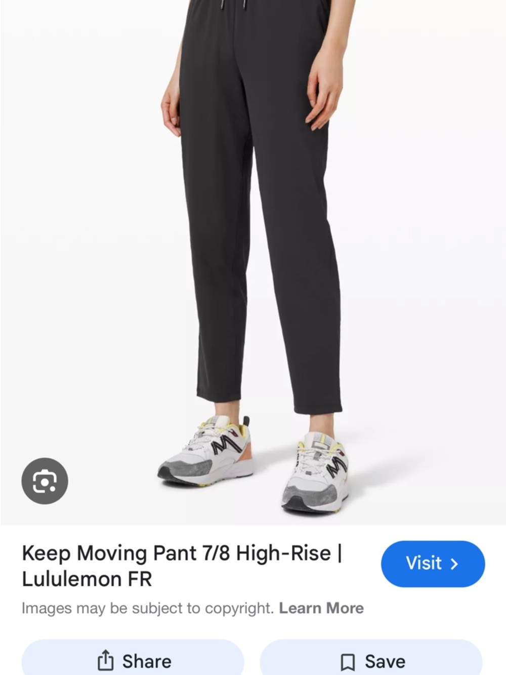 lululemon Keep Moving 7/8 Pants - Black